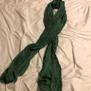 Unique green women’s scarf.
